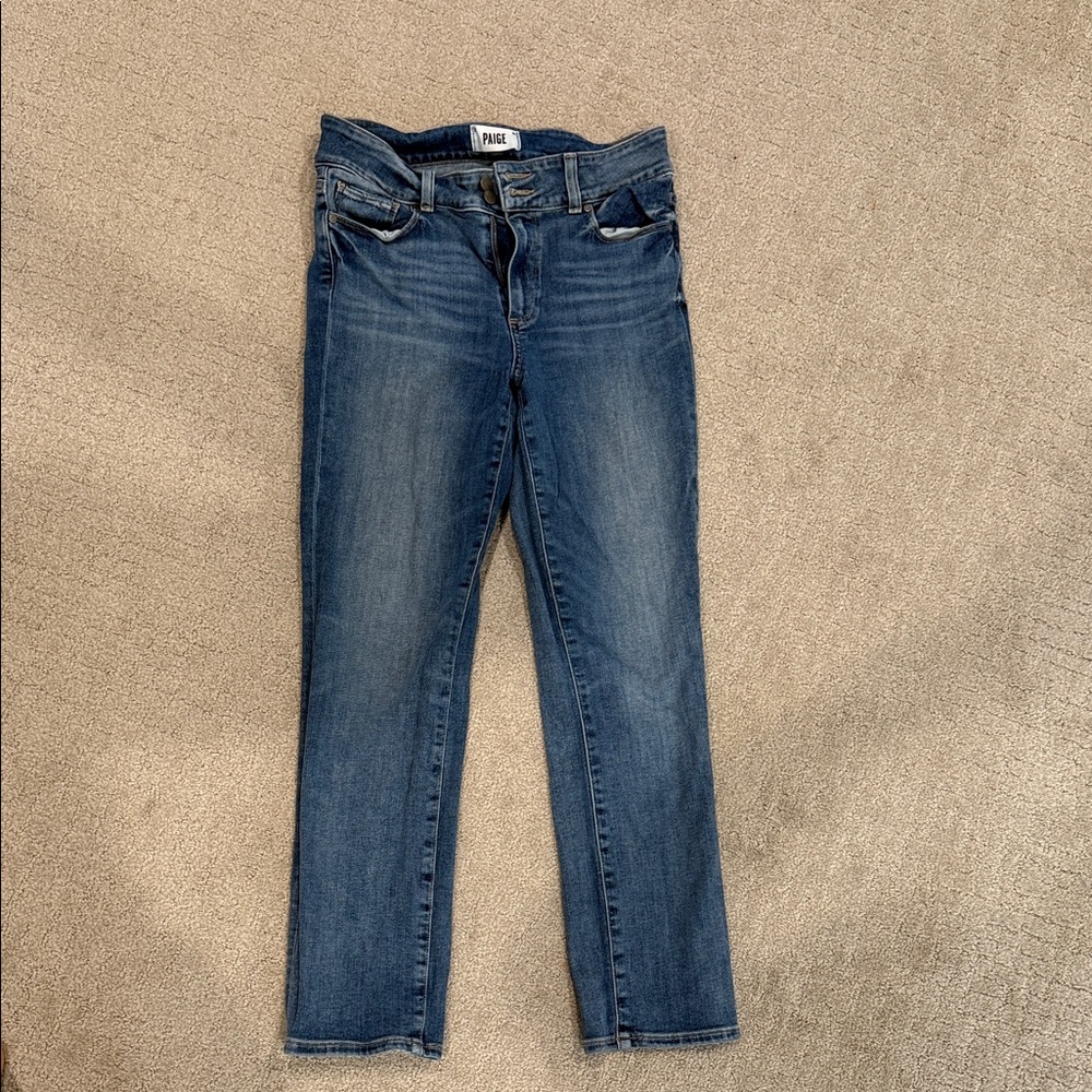 PAIGE Hidden Hills Straight Ankle Jeans Size 29